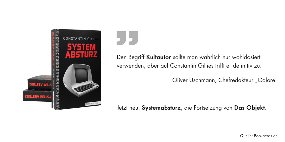 Das Objekt – der Kultroman von Constantin Gillies